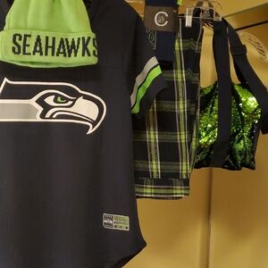 Seattle Seahawks Apparel Set Sz Sm